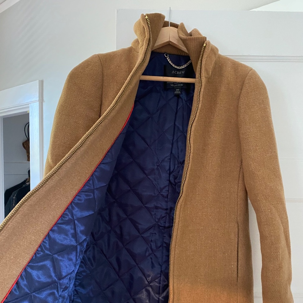 J. Crew Lodge Coat in Heather Acorn
